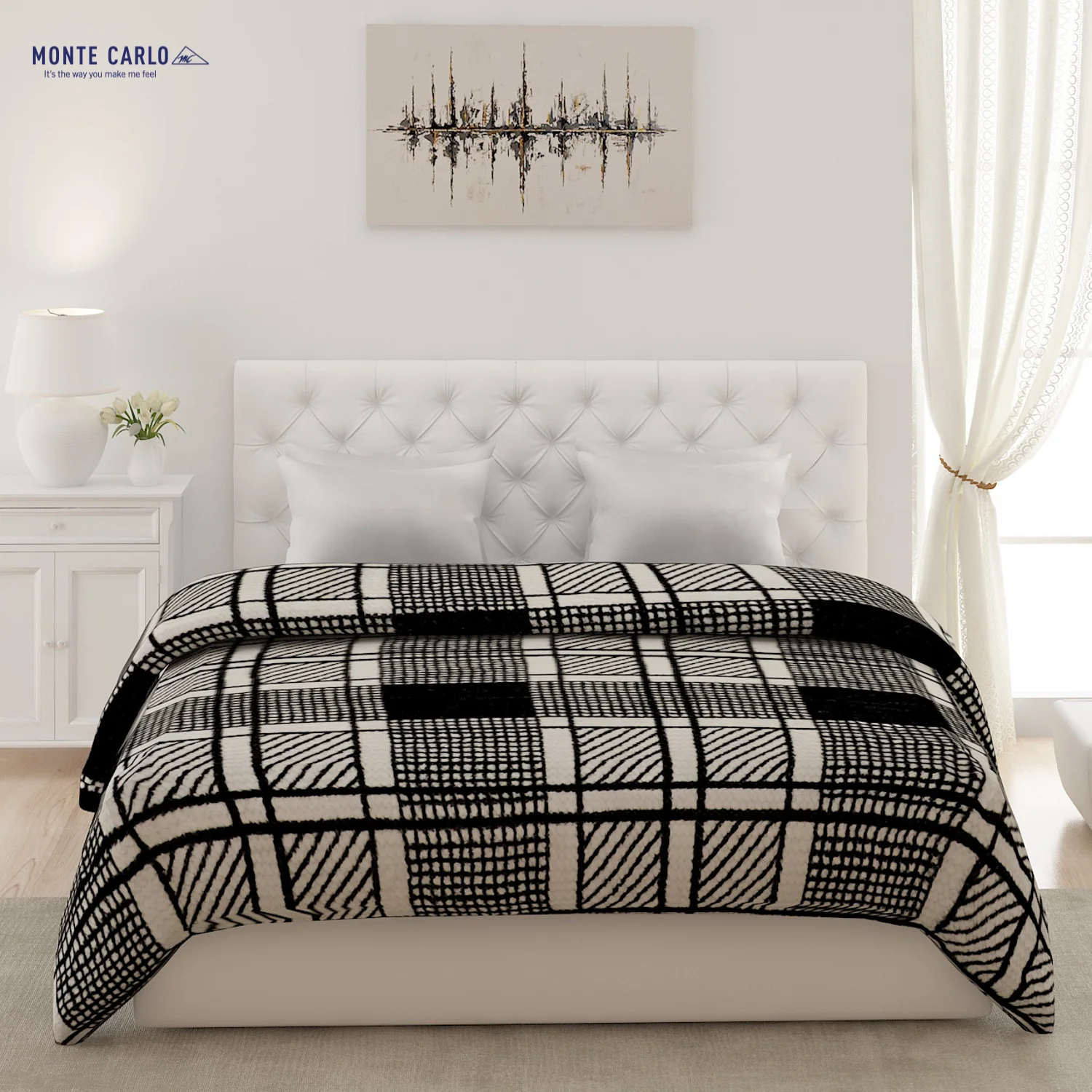 Printed Double Bed Blanket for Heavy Winter -2 Ply - Image 2
