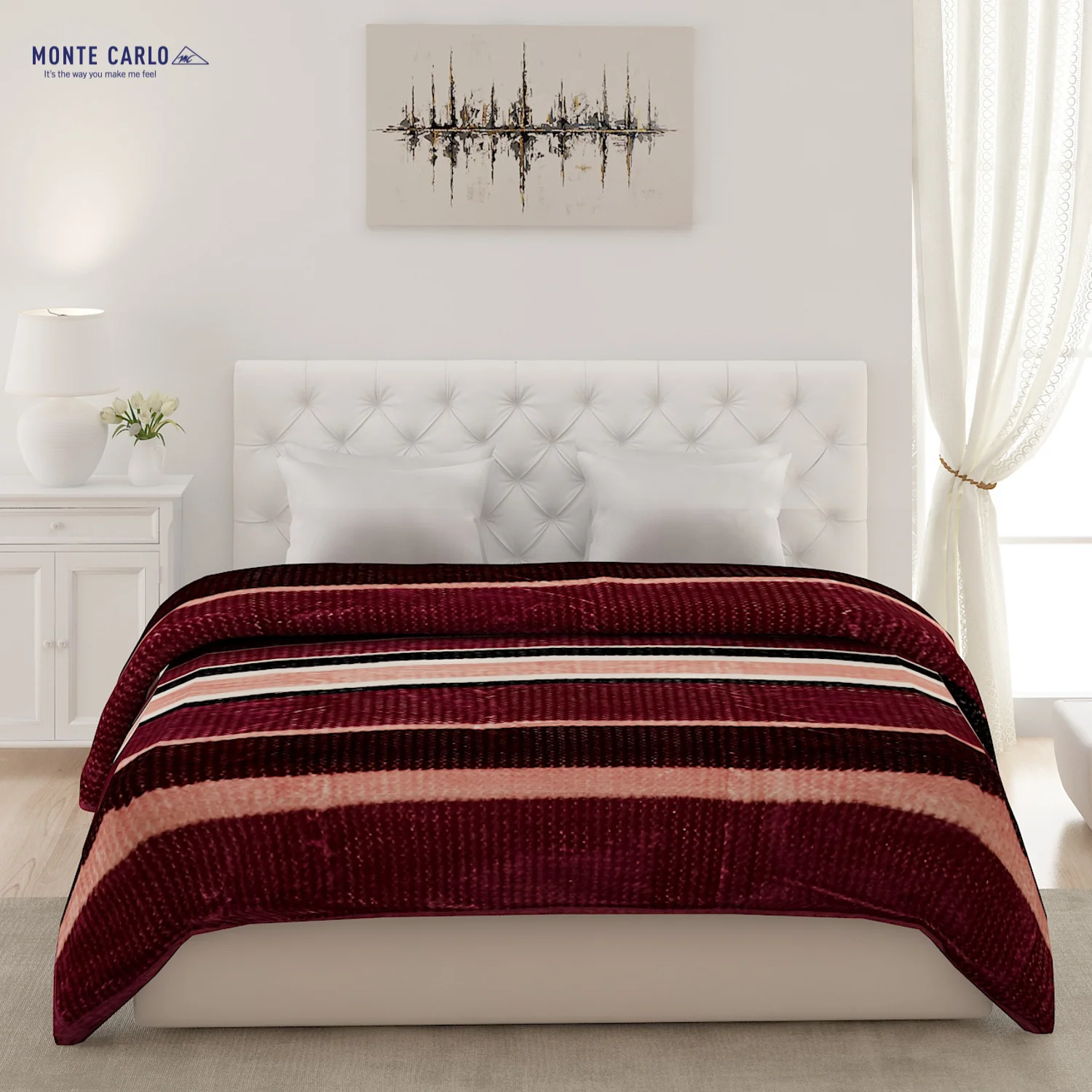 Printed Double Bed Blanket for Heavy Winter -2 Ply - Image 2
