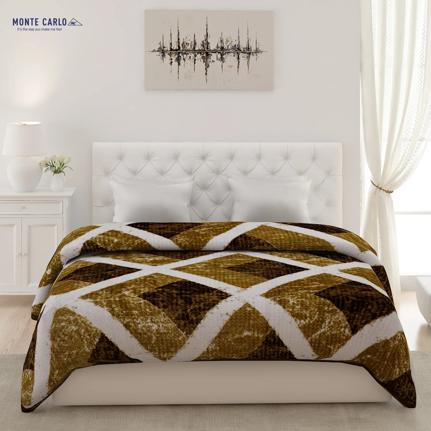 Printed Double Bed Blanket for Heavy Winter -2 Ply - Image 2