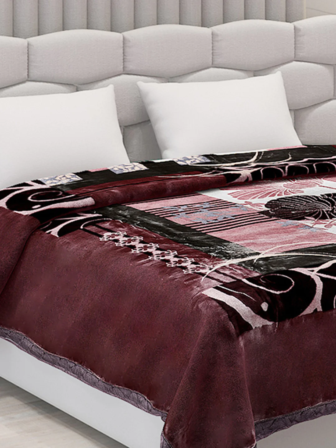 Printed Double Bed Blanket for Heavy Winter -2 Ply - Image 4