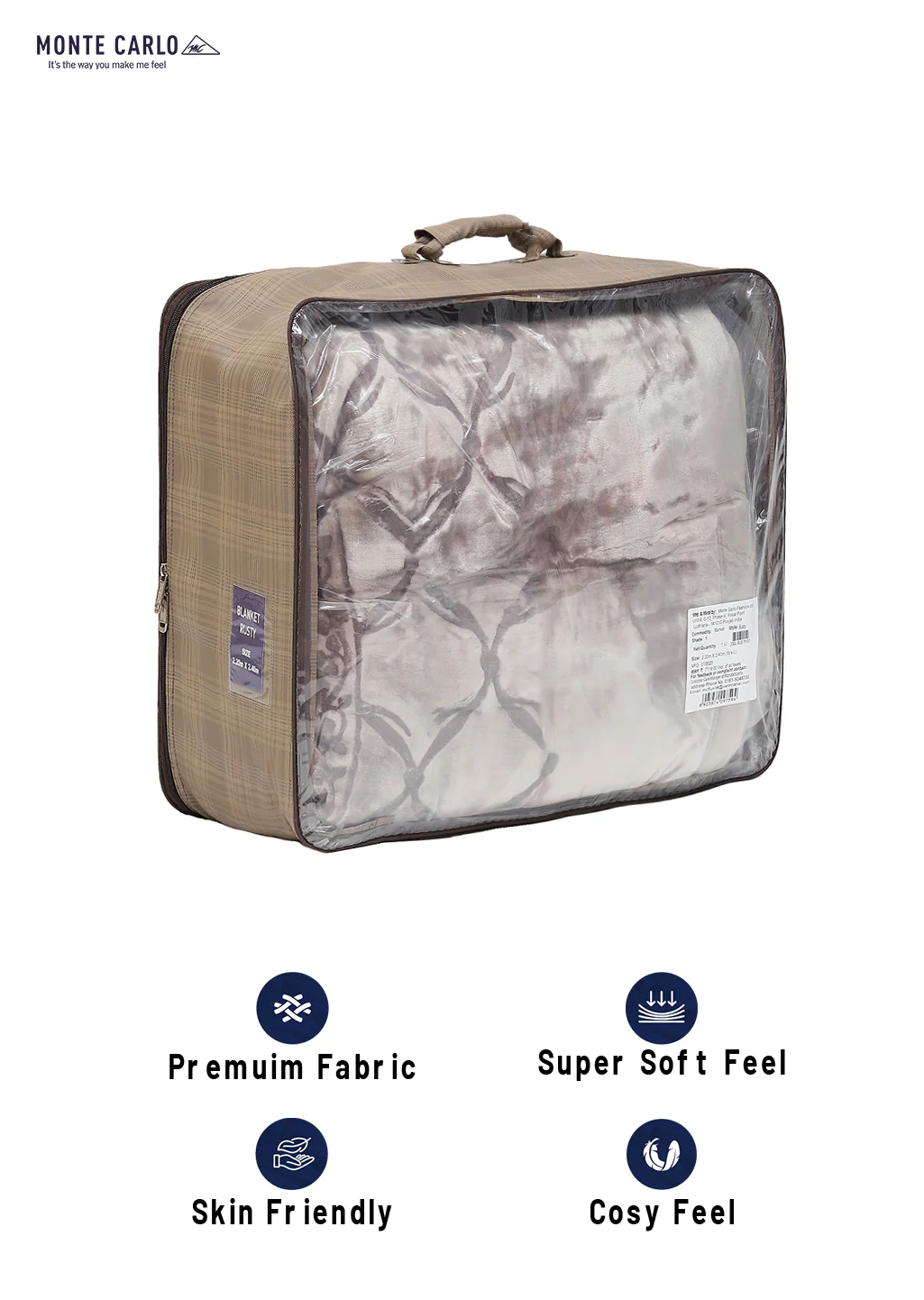 Printed Double Bed Blanket for Heavy Winter -2 Ply - Image 8