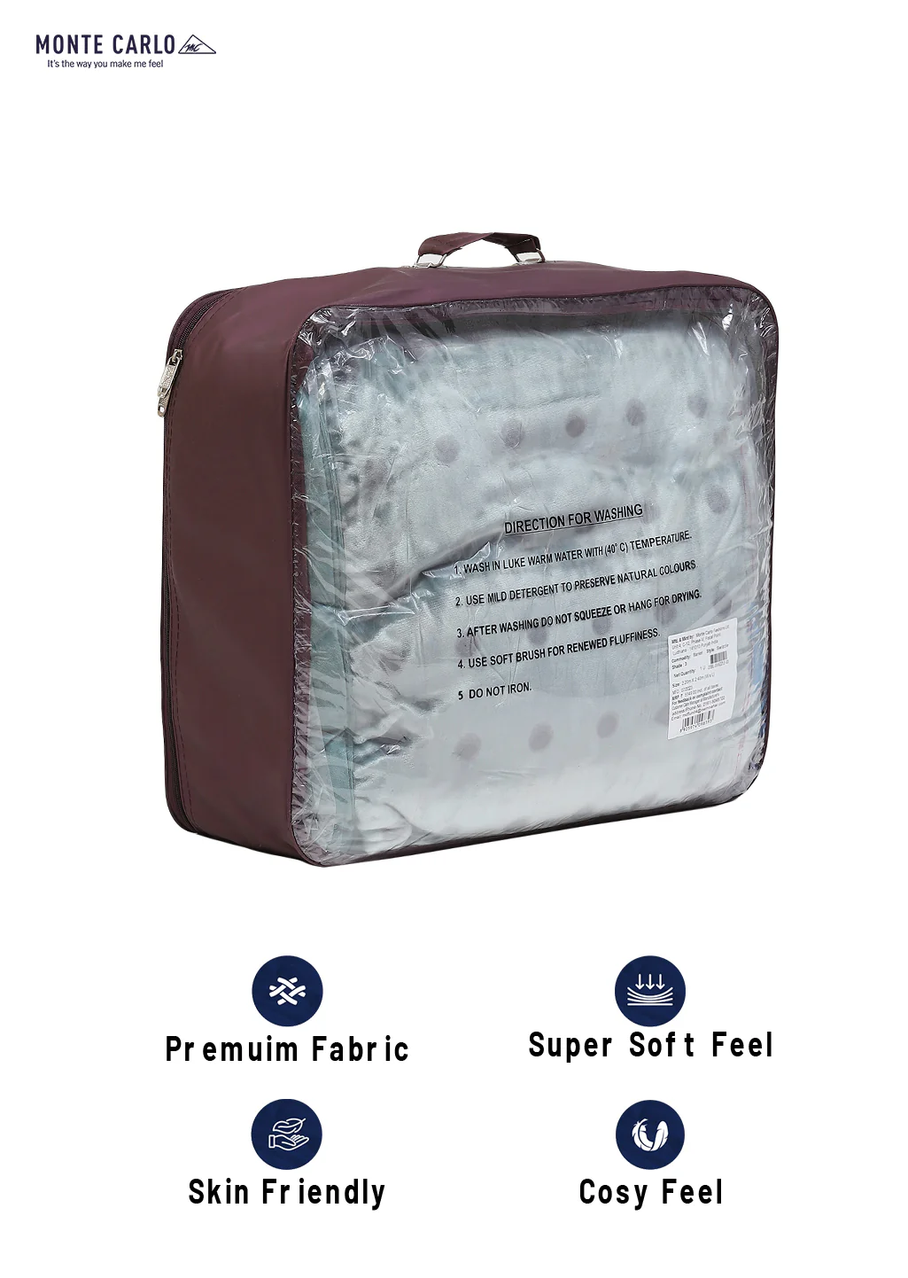 Printed Double Bed Blanket for Heavy Winter -2 Ply - Image 8