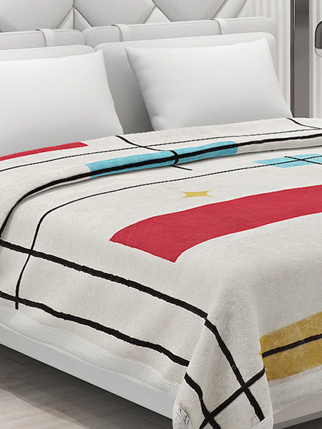 Printed Double Bed Blanket for Heavy Winter -2 Ply - Image 4