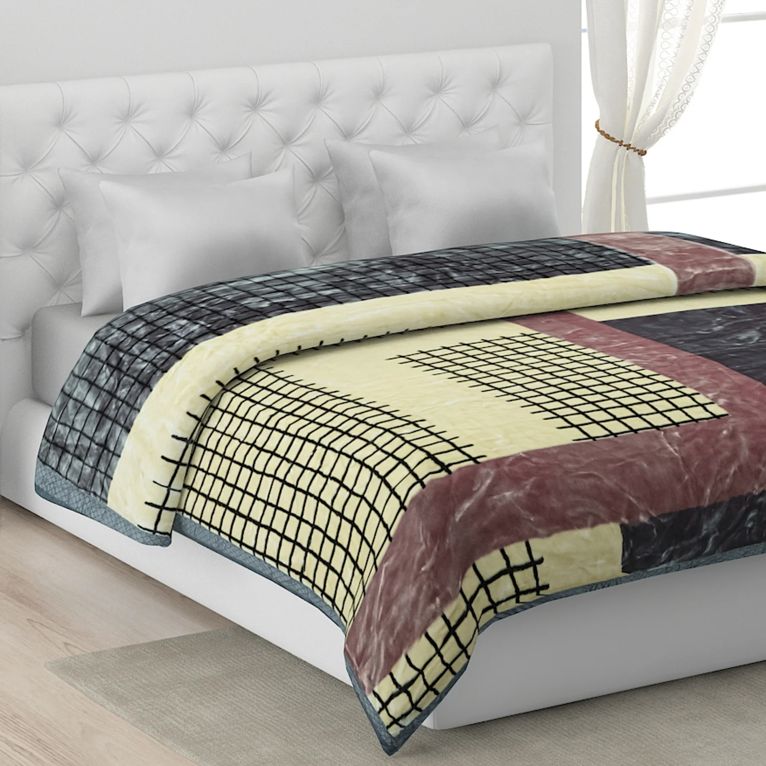 Printed Double Bed Blanket for Heavy Winter -2 Ply - Image 9