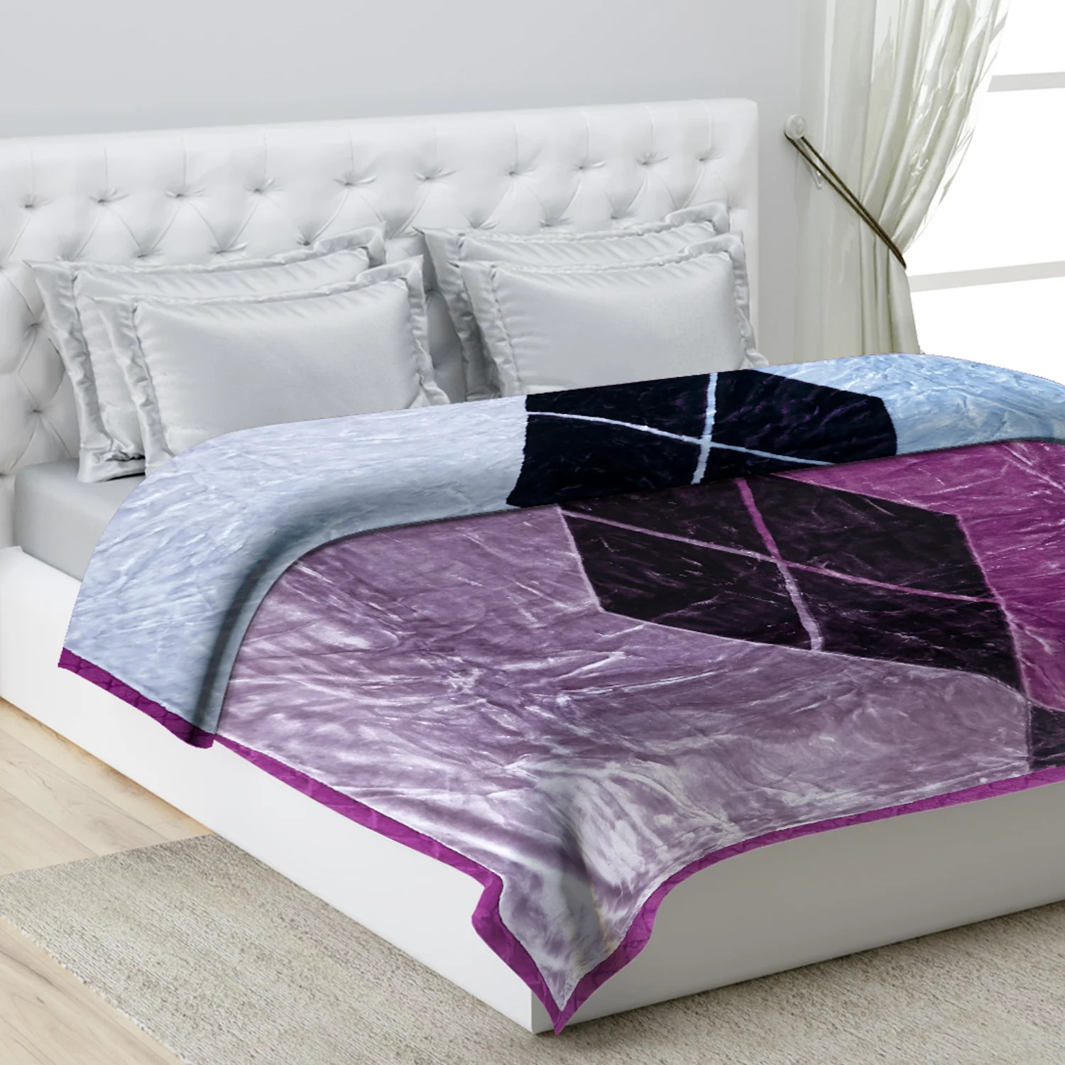 Printed Double Bed Blanket for Heavy Winter -2 Ply - Image 11