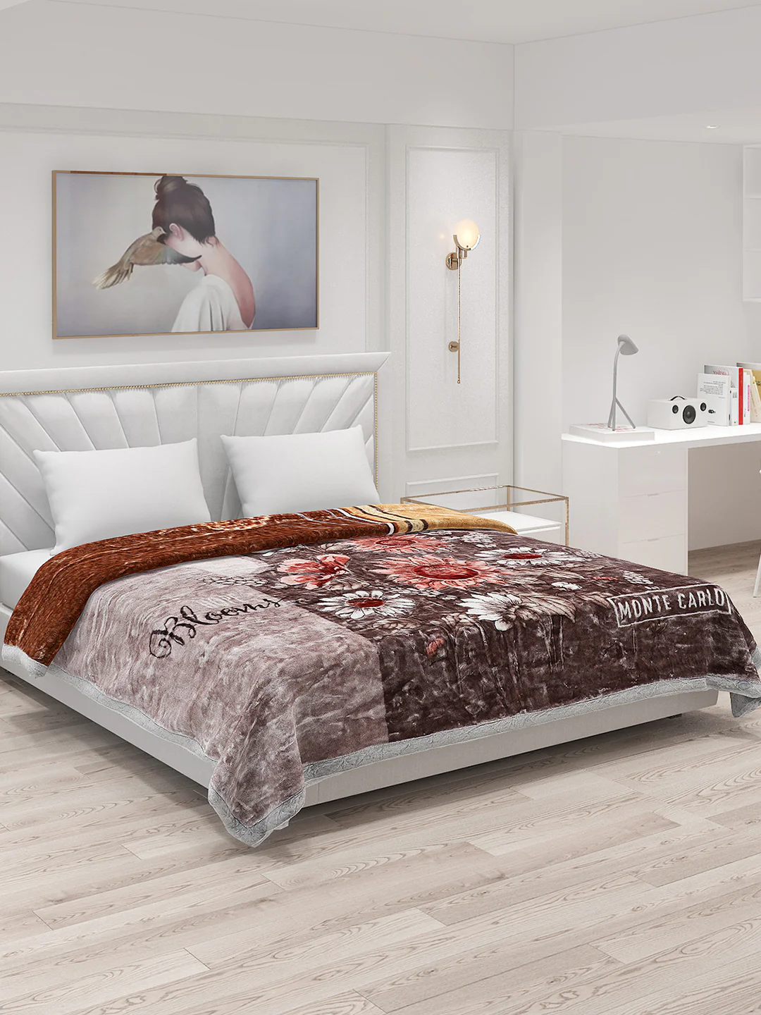 Printed Double Bed Blanket for Heavy Winter -2 Ply - Image 6