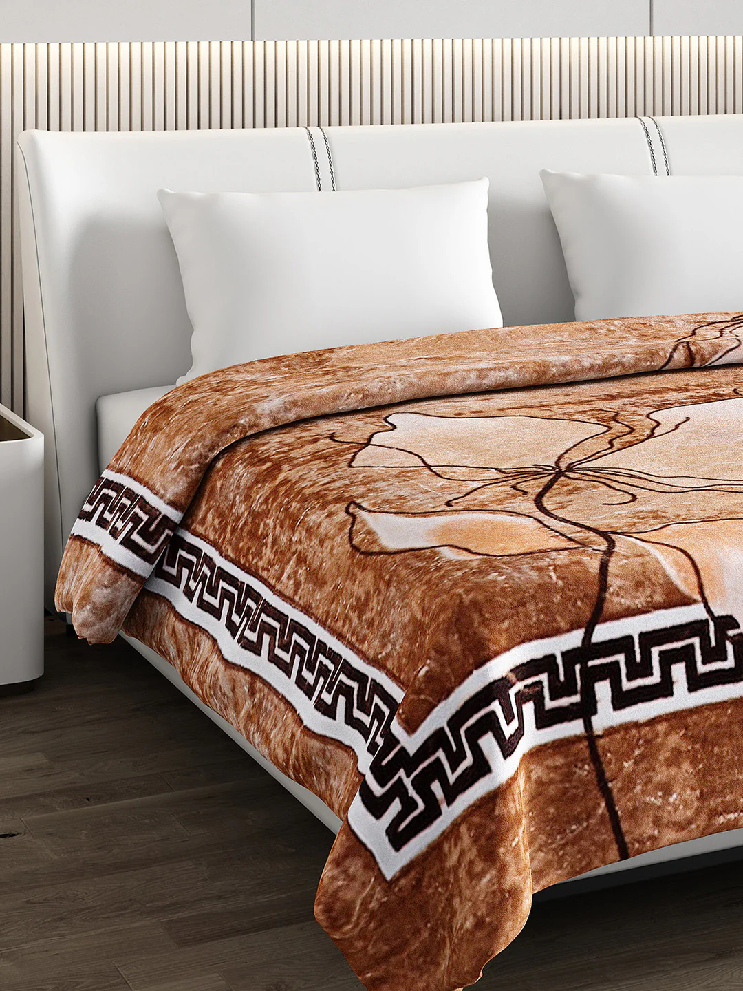 Printed Double Bed Blanket for Heavy Winter -2 Ply - Image 4