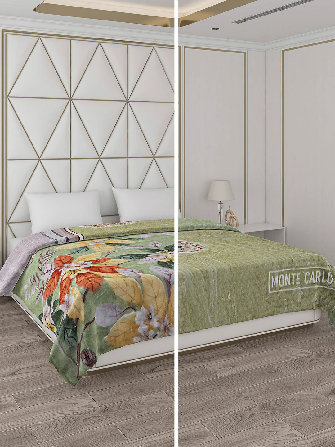 Printed Double Bed Blanket for Heavy Winter -2 Ply - Image 2