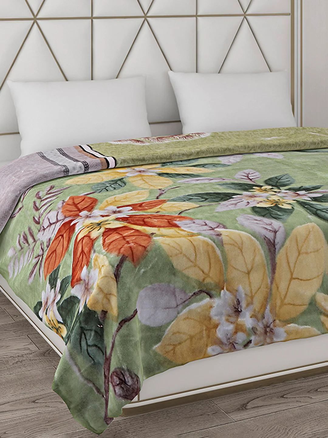 Printed Double Bed Blanket for Heavy Winter -2 Ply - Image 6