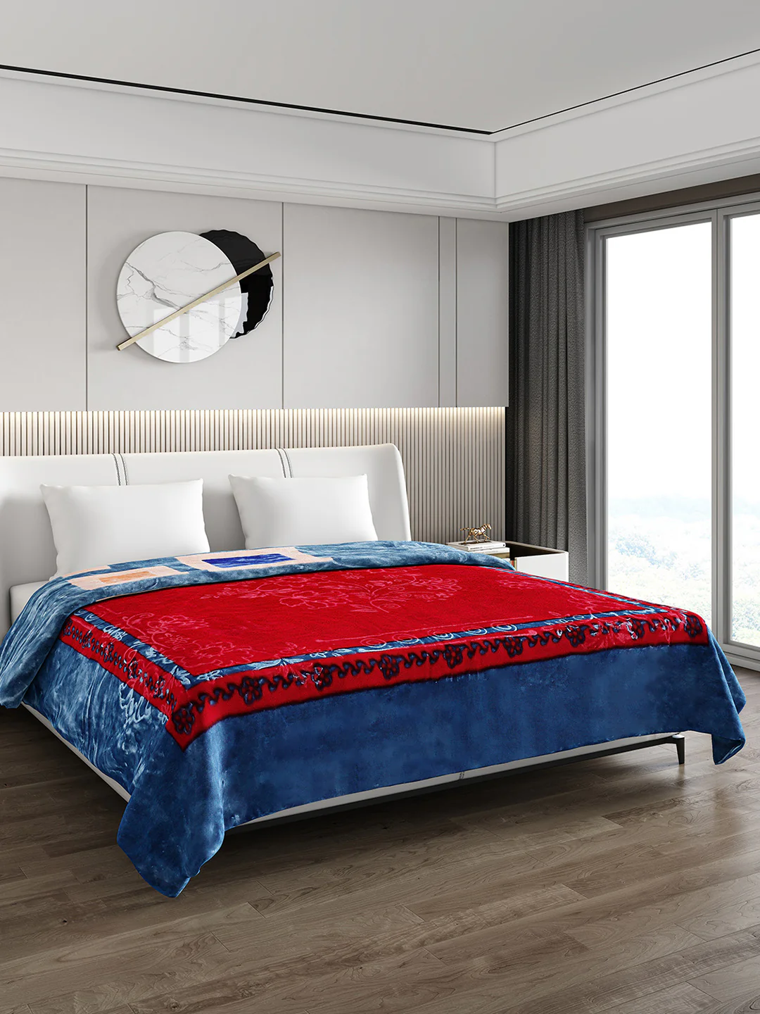Printed Double Bed Blanket for Heavy Winter -2 Ply - Image 5