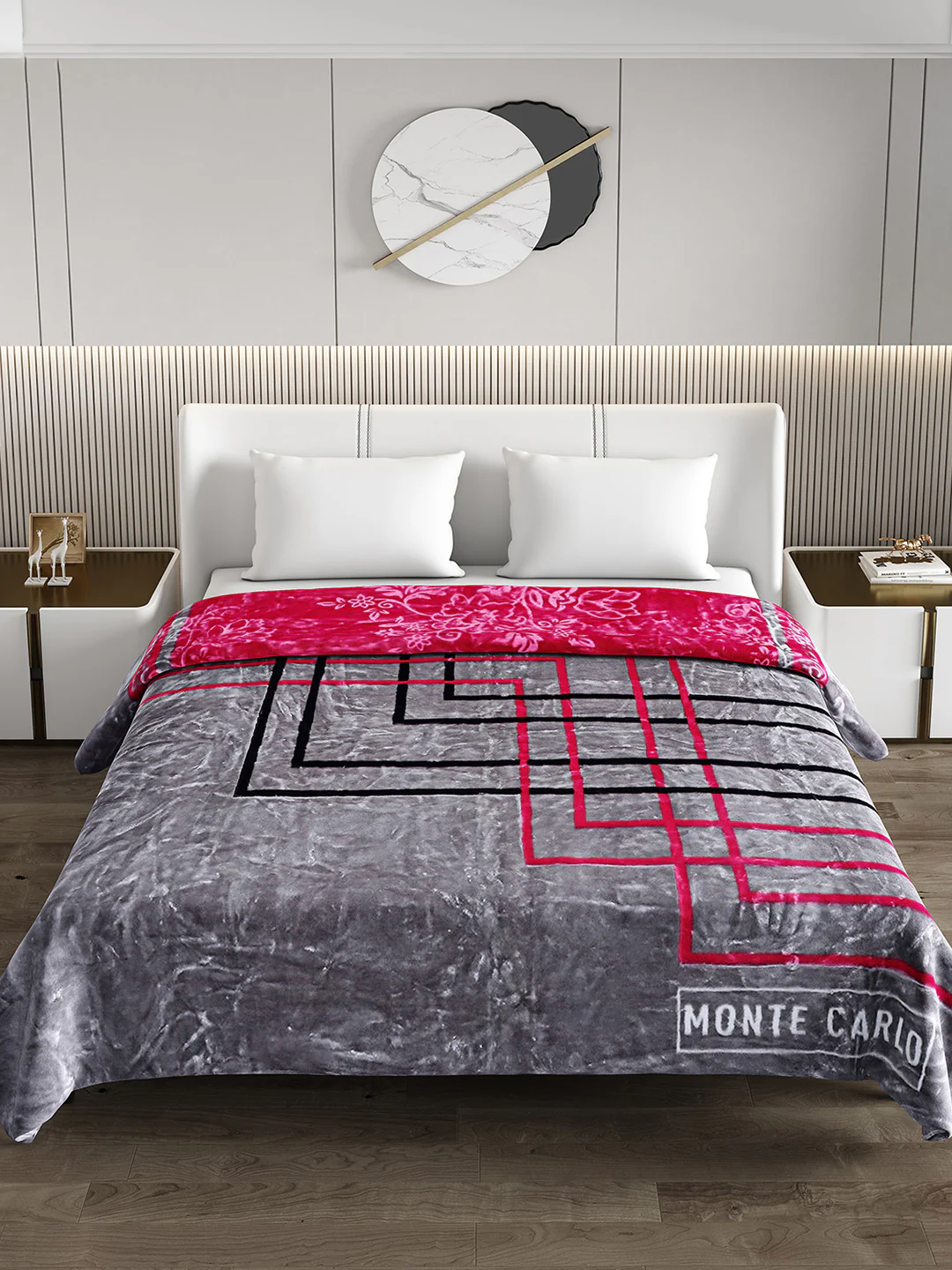 Printed Double Bed Blanket for Heavy Winter -2 Ply - Image 3