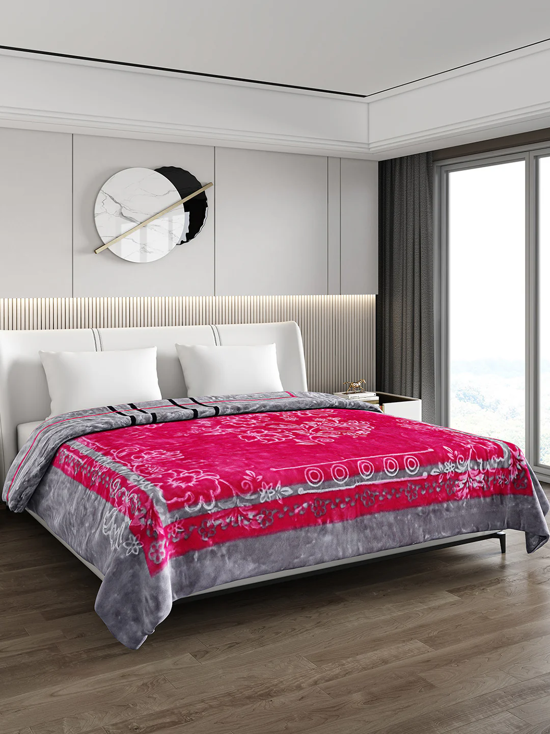 Printed Double Bed Blanket for Heavy Winter -2 Ply - Image 5
