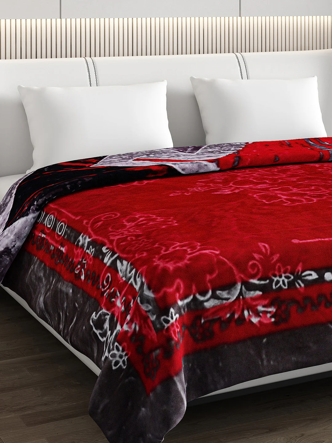 Printed Double Bed Blanket for Heavy Winter -2 Ply - Image 6