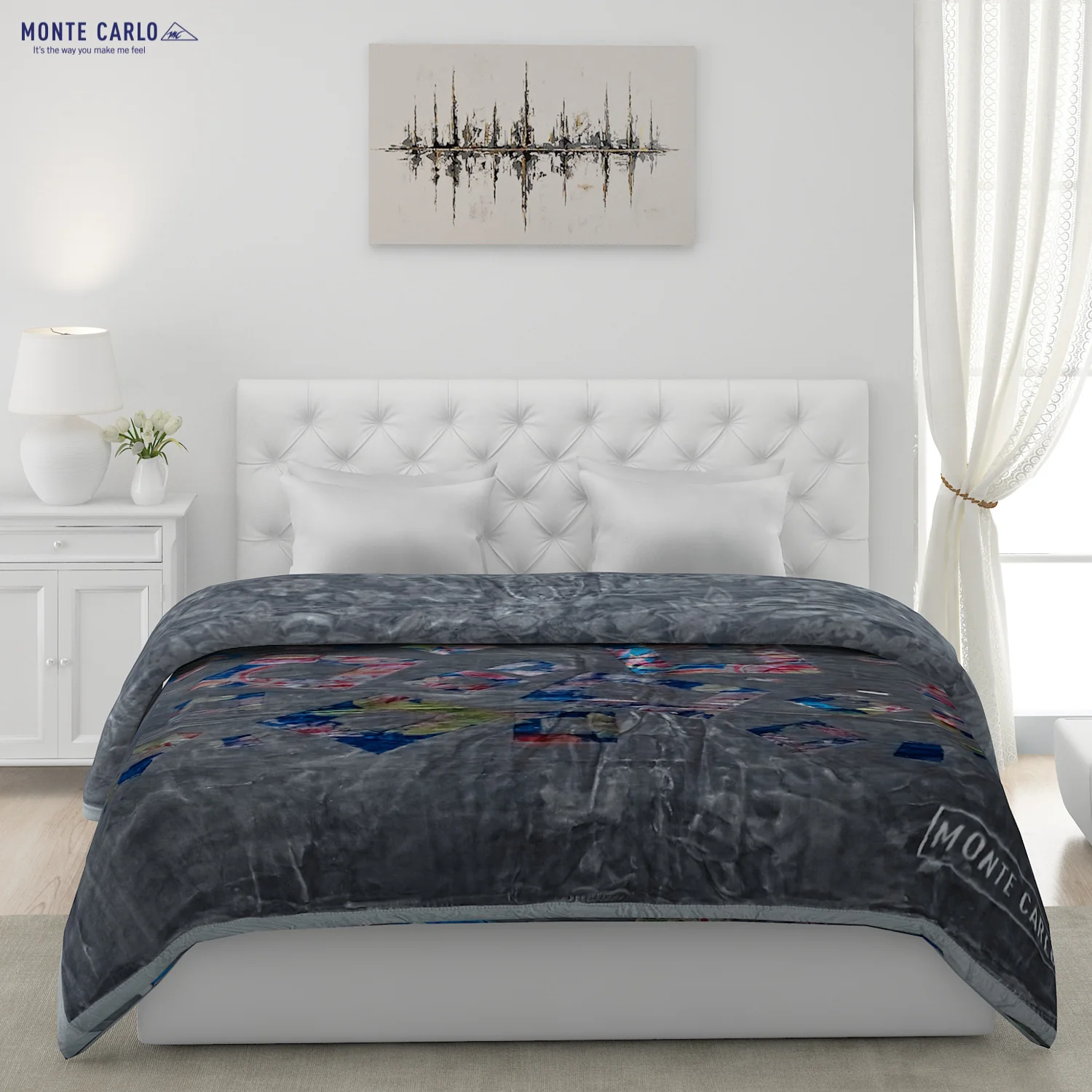 Printed Double Bed Blanket for Heavy Winter -2 Ply - Image 3