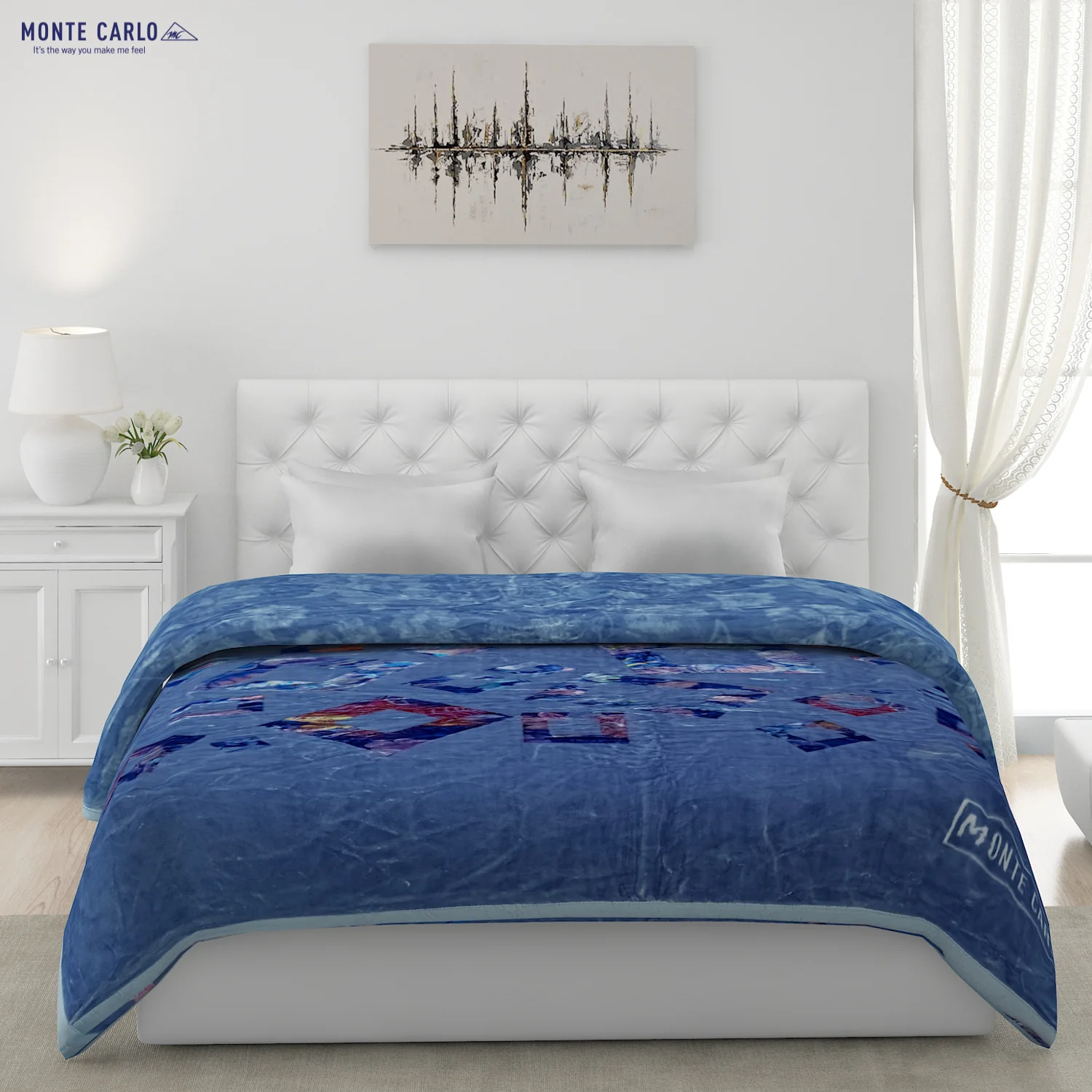 Printed Double Bed Blanket for Heavy Winter -2 Ply - Image 3