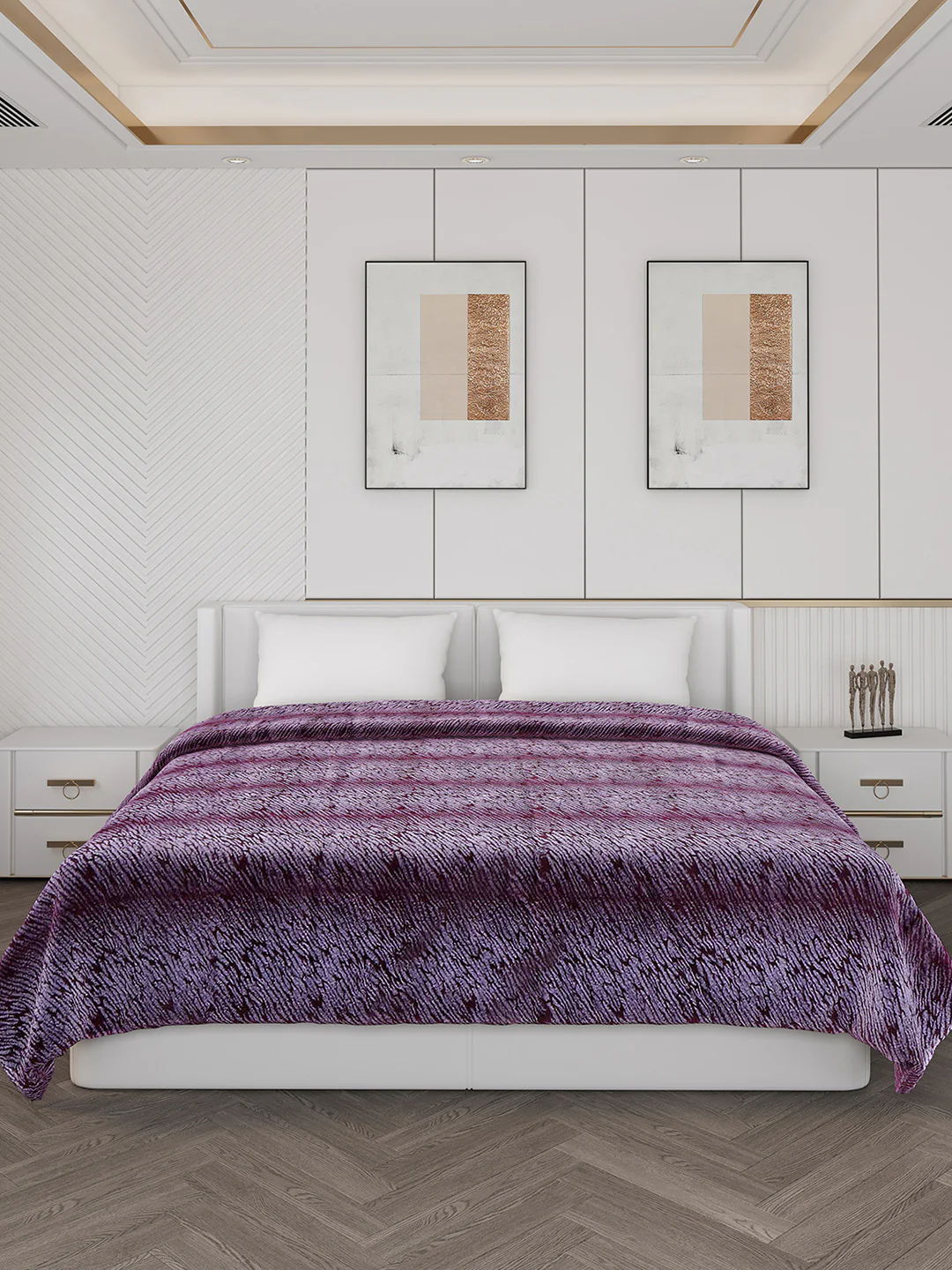 Printed Double Bed Blanket for Heavy Winter -2 Ply - Image 2