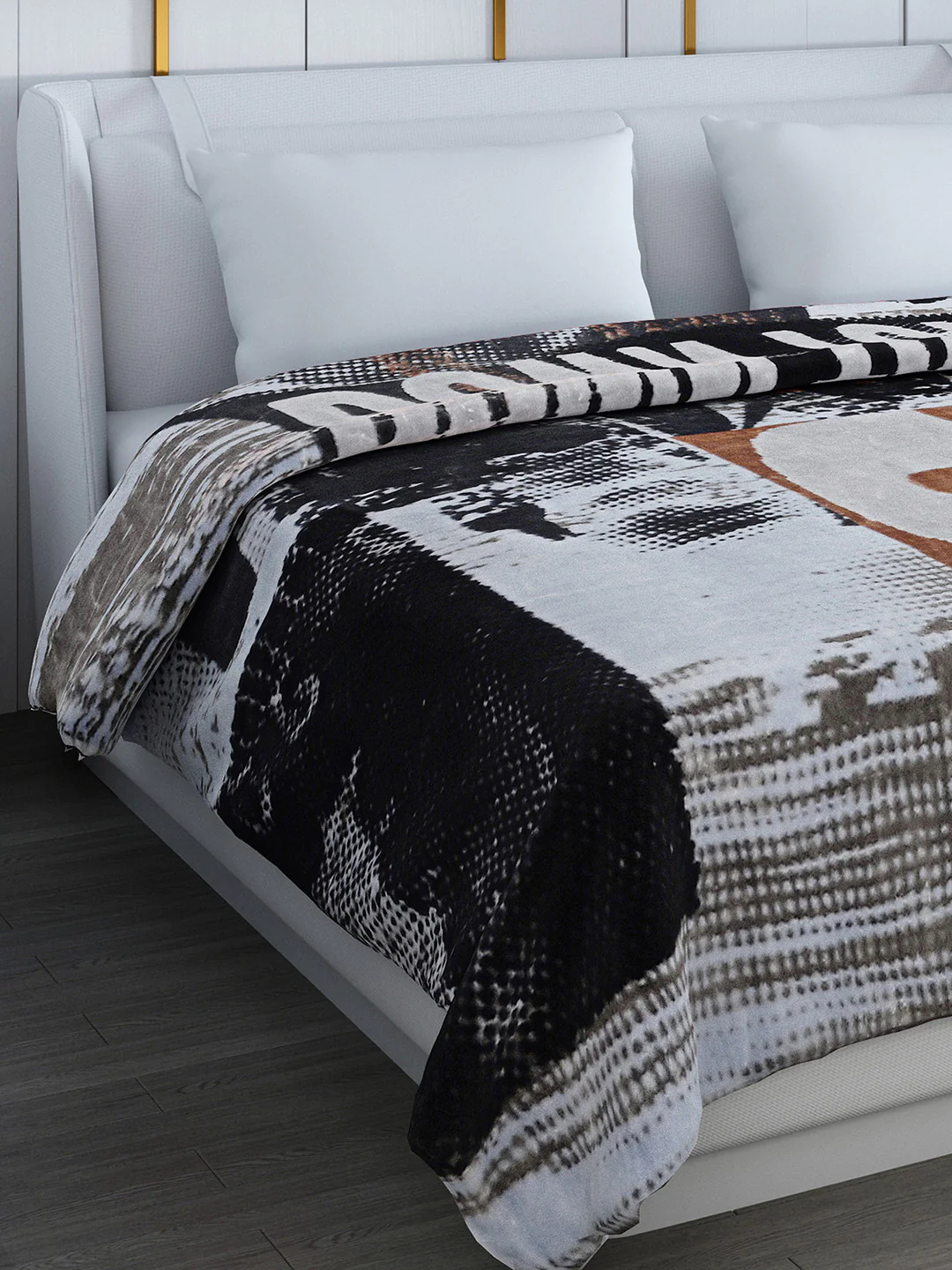 Printed Double Bed Blanket for Heavy Winter -2 Ply - Image 4