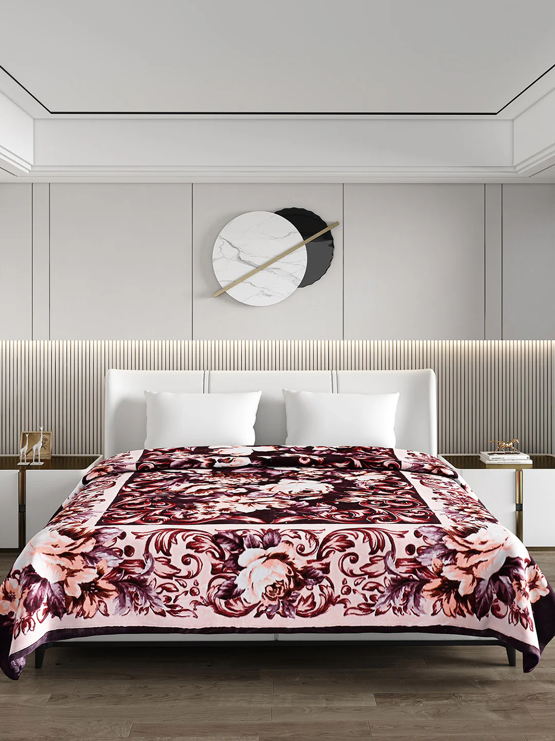 Printed Double Bed Blanket for Heavy Winter -2 Ply - Image 2