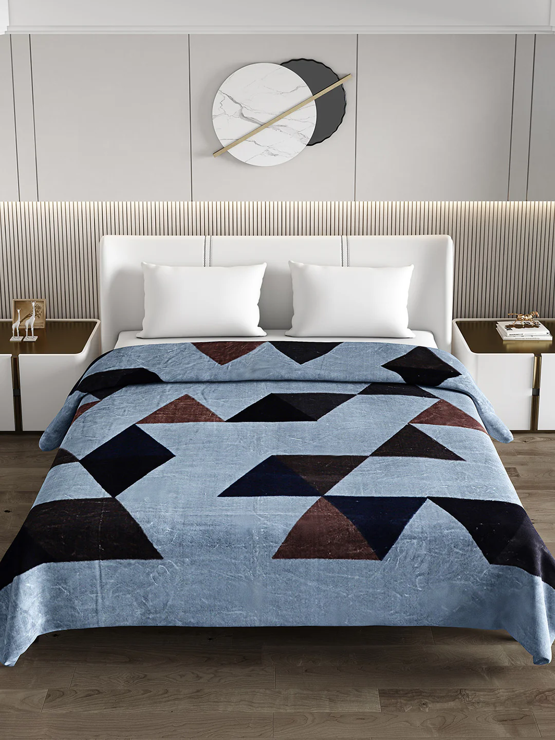 Printed Double Bed Blanket for Heavy Winter -2 Ply - Image 3