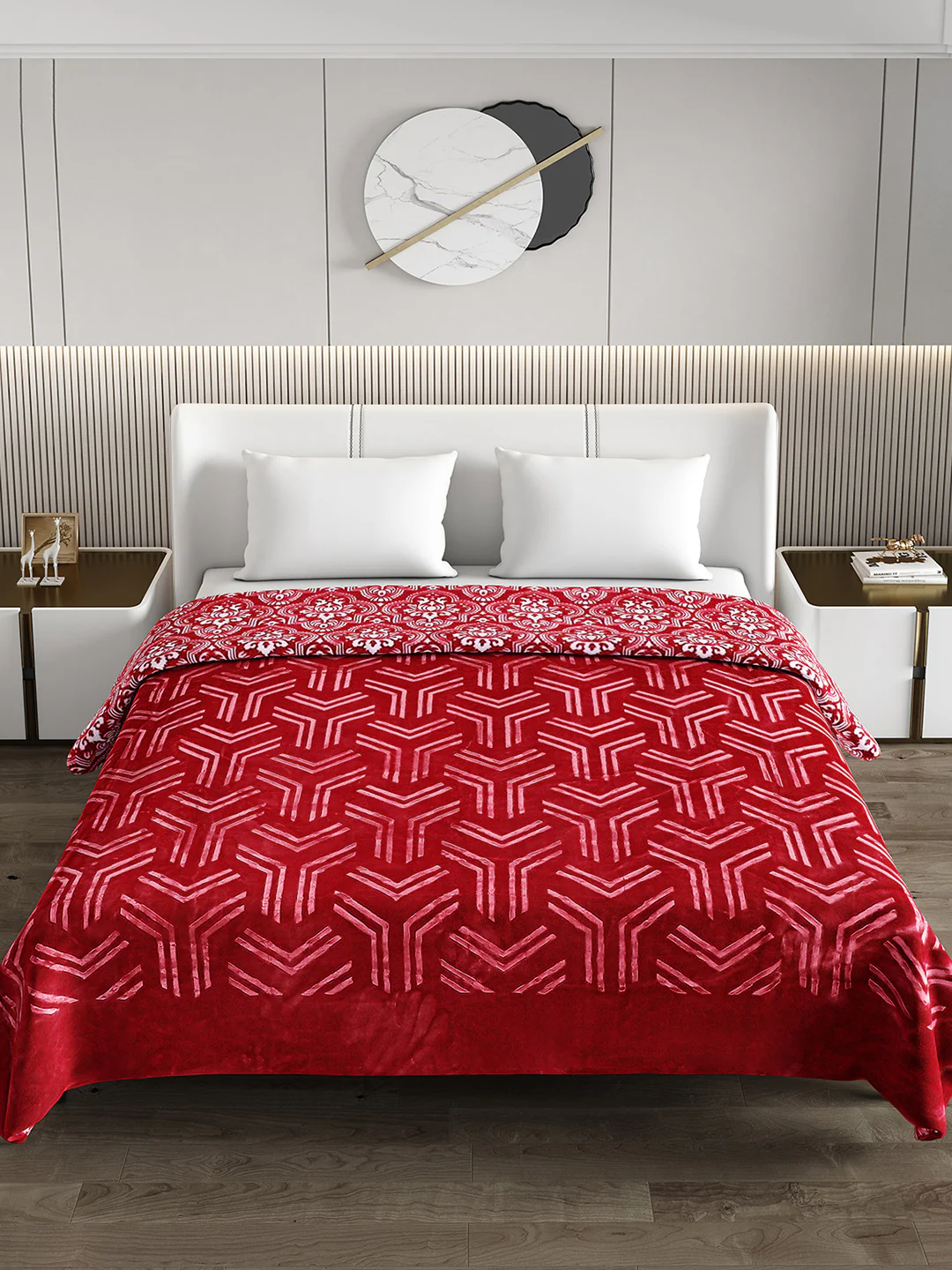 Printed Double Bed Blanket for Heavy Winter -2 Ply - Image 3