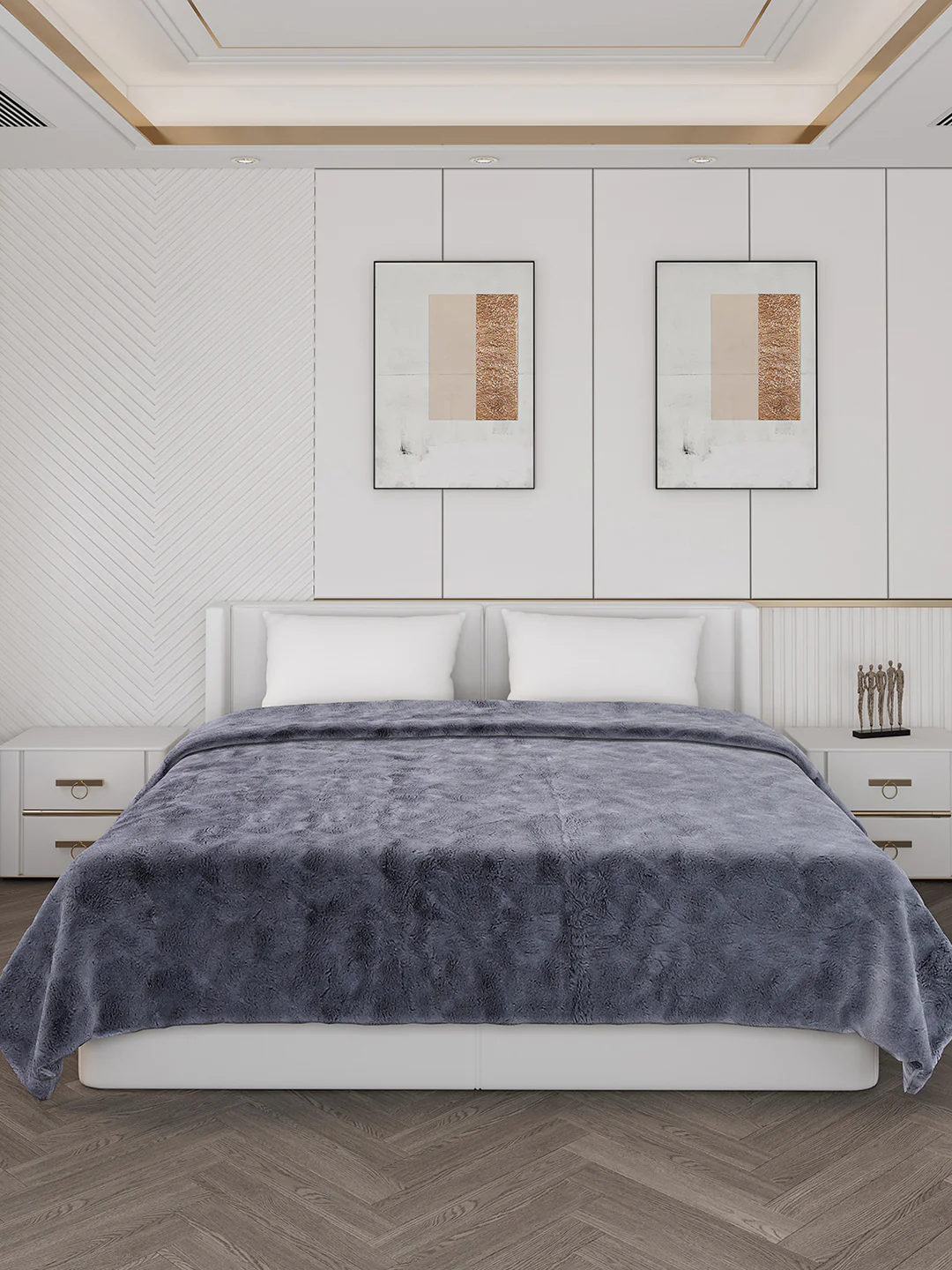 Printed Double Bed Blanket for Heavy Winter -2 Ply - Image 2