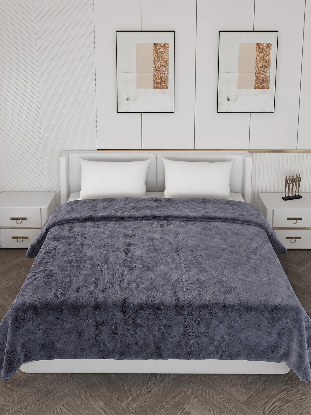 Printed Double Bed Blanket for Heavy Winter -2 Ply - Image 3