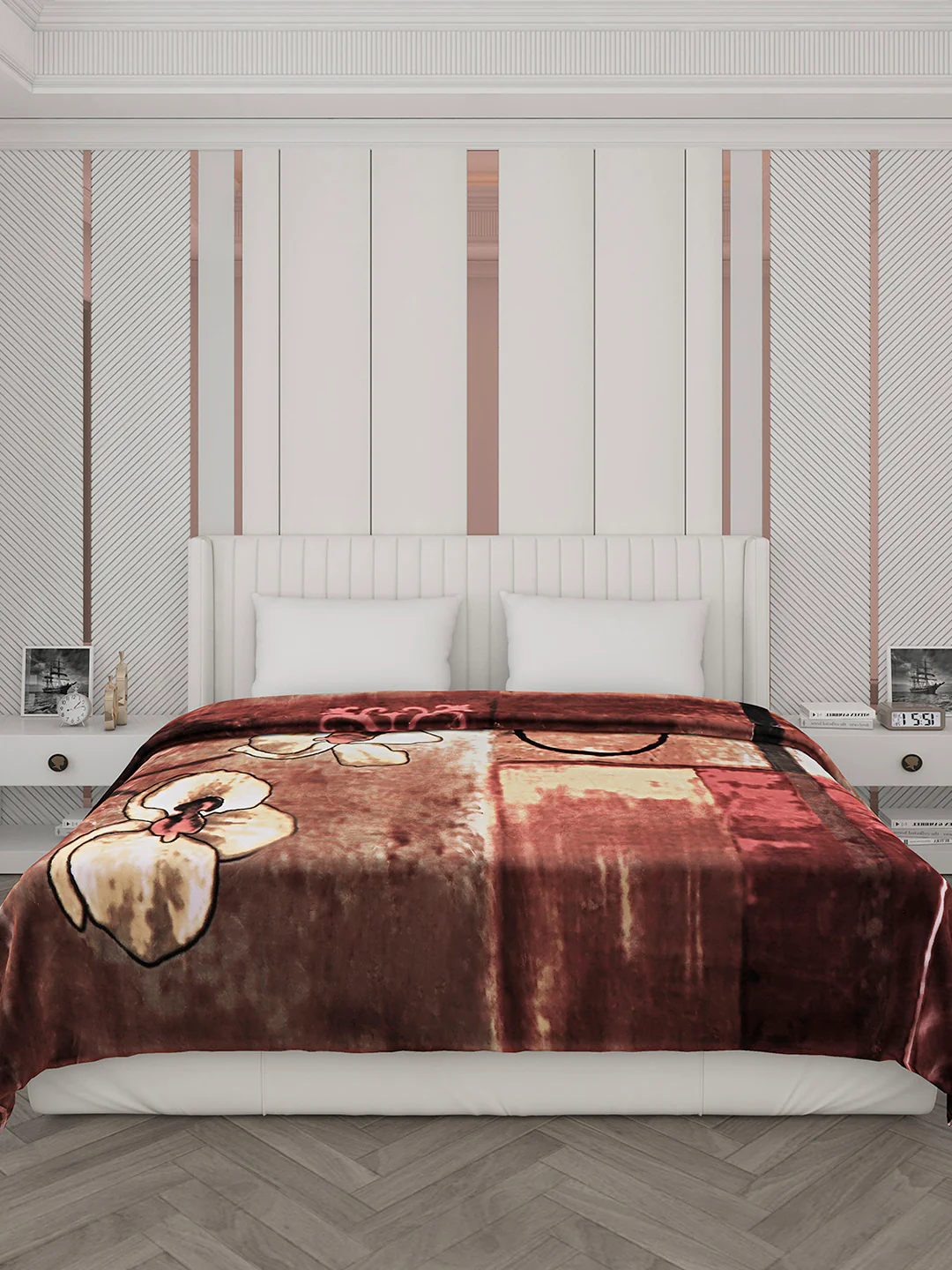 Printed Double Bed Blanket for Heavy Winter -2 Ply - Image 2