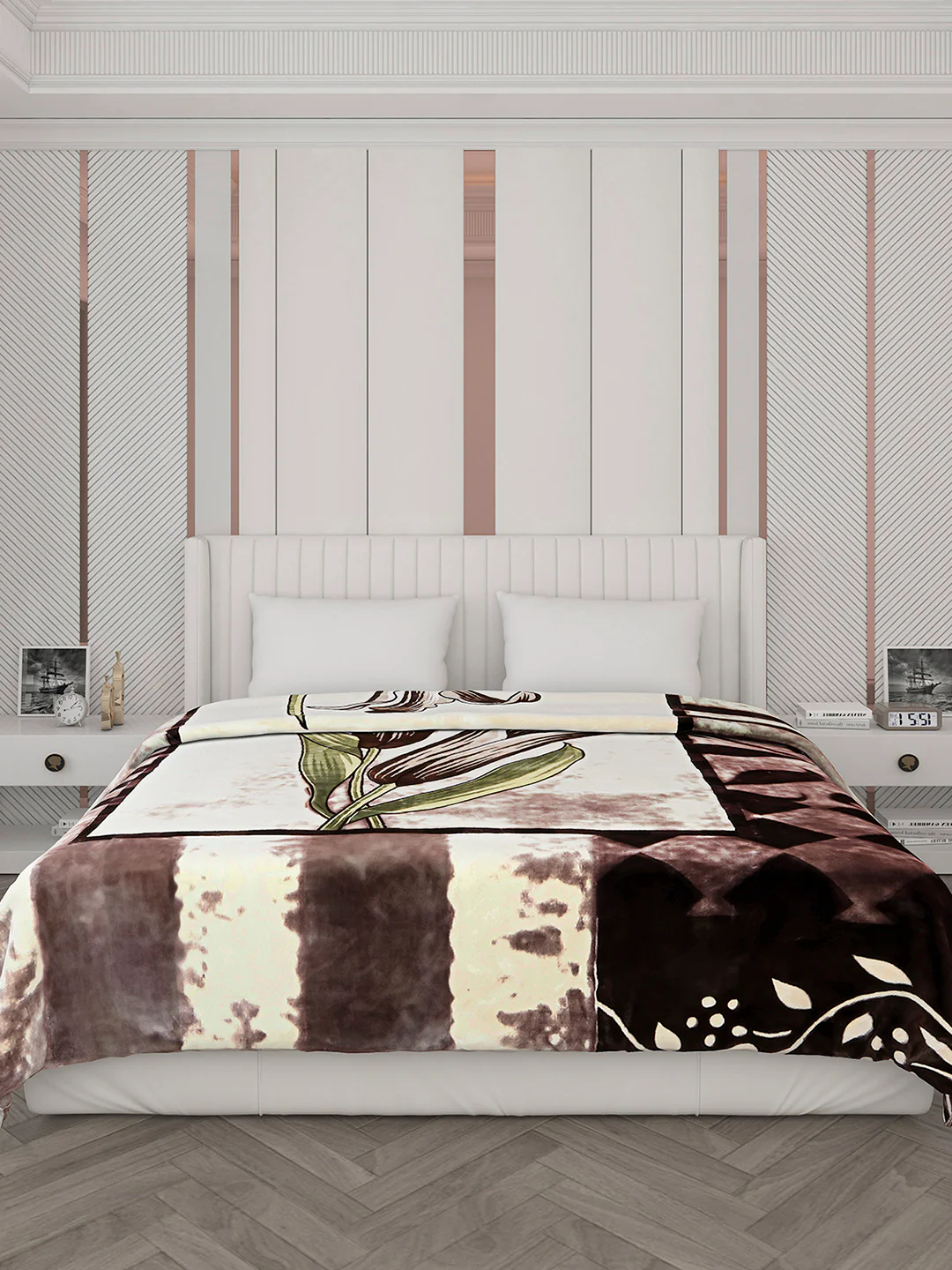 Printed Double Bed Blanket for Heavy Winter -2 Ply - Image 2