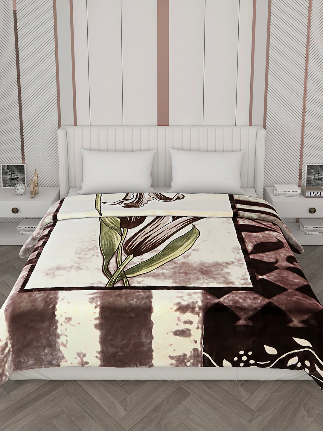Printed Double Bed Blanket for Heavy Winter -2 Ply - Image 3