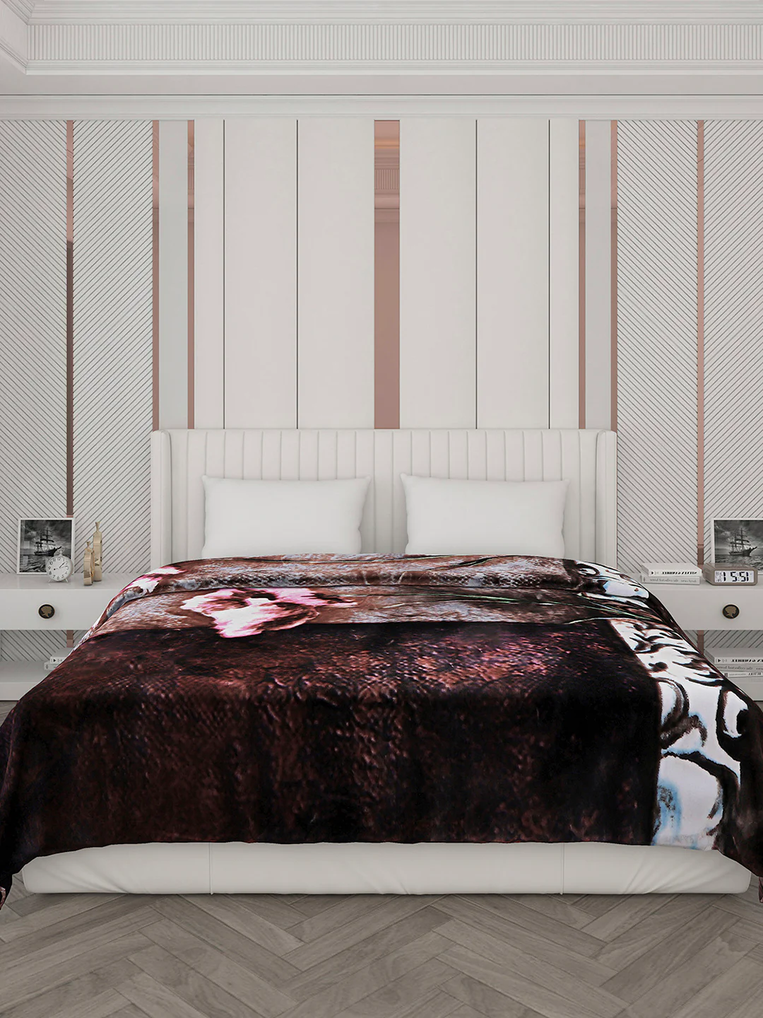 Printed Double Bed Blanket for Heavy Winter -2 Ply - Image 2
