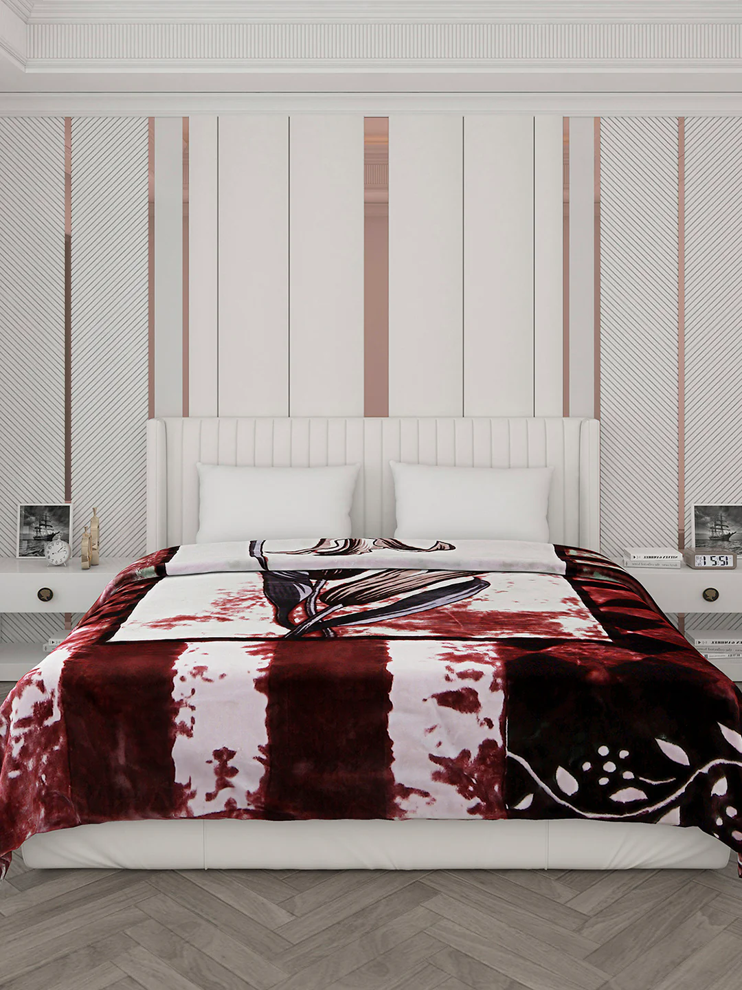 Printed Double Bed Blanket for Heavy Winter -2 Ply - Image 2