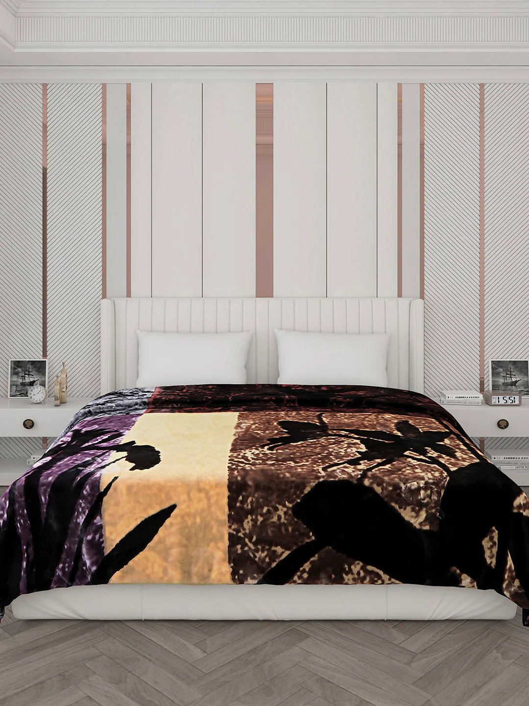 Printed Double Bed Blanket for Heavy Winter -2 Ply - Image 2