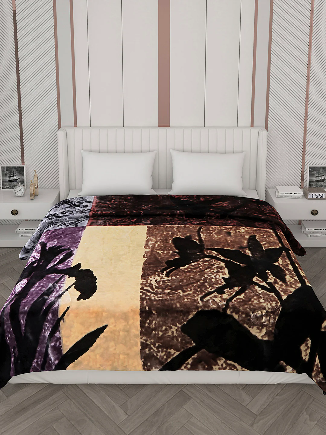 Printed Double Bed Blanket for Heavy Winter -2 Ply - Image 3
