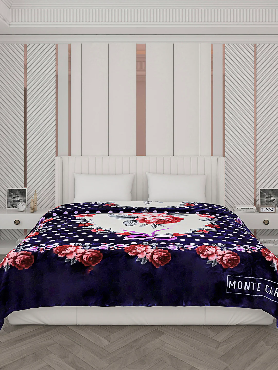 Printed Double Bed Blanket for Heavy Winter -2 Ply - Image 2
