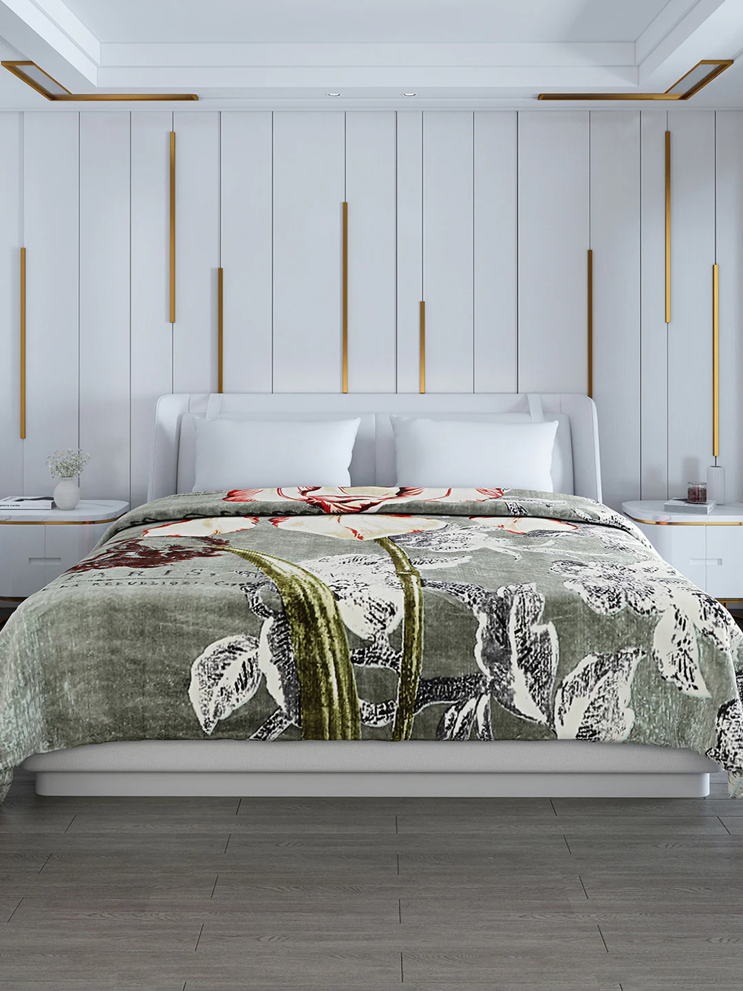 Printed Double Bed Blanket for Heavy Winter -2 Ply - Image 2