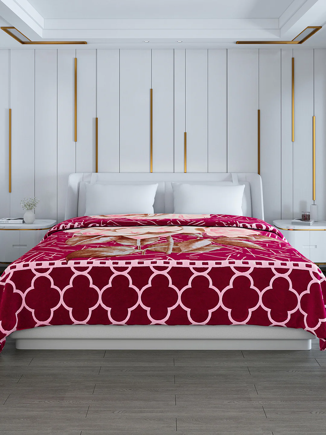 Printed Double Bed Blanket for Heavy Winter -2 Ply - Image 2