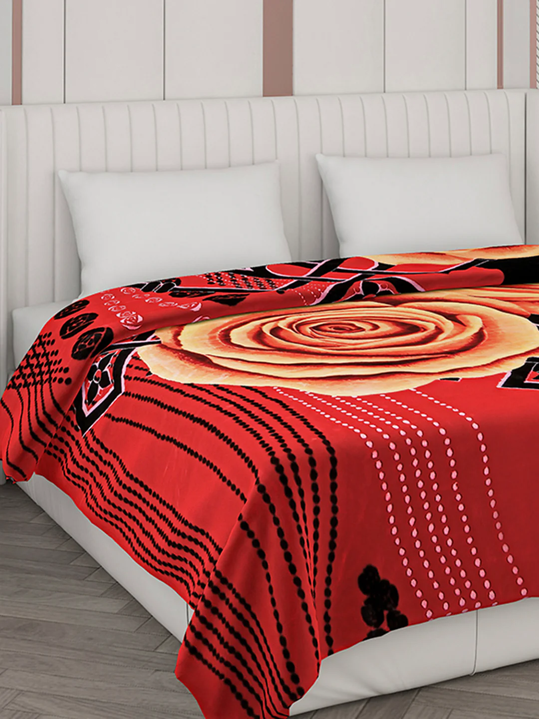 Printed Double Bed Blanket for Heavy Winter -2 Ply - Image 4