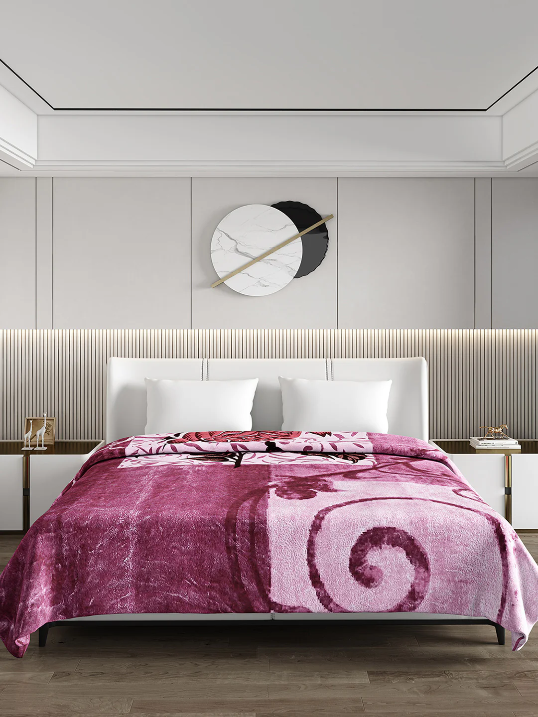 Printed Double Bed Blanket for Heavy Winter -2 Ply - Image 2