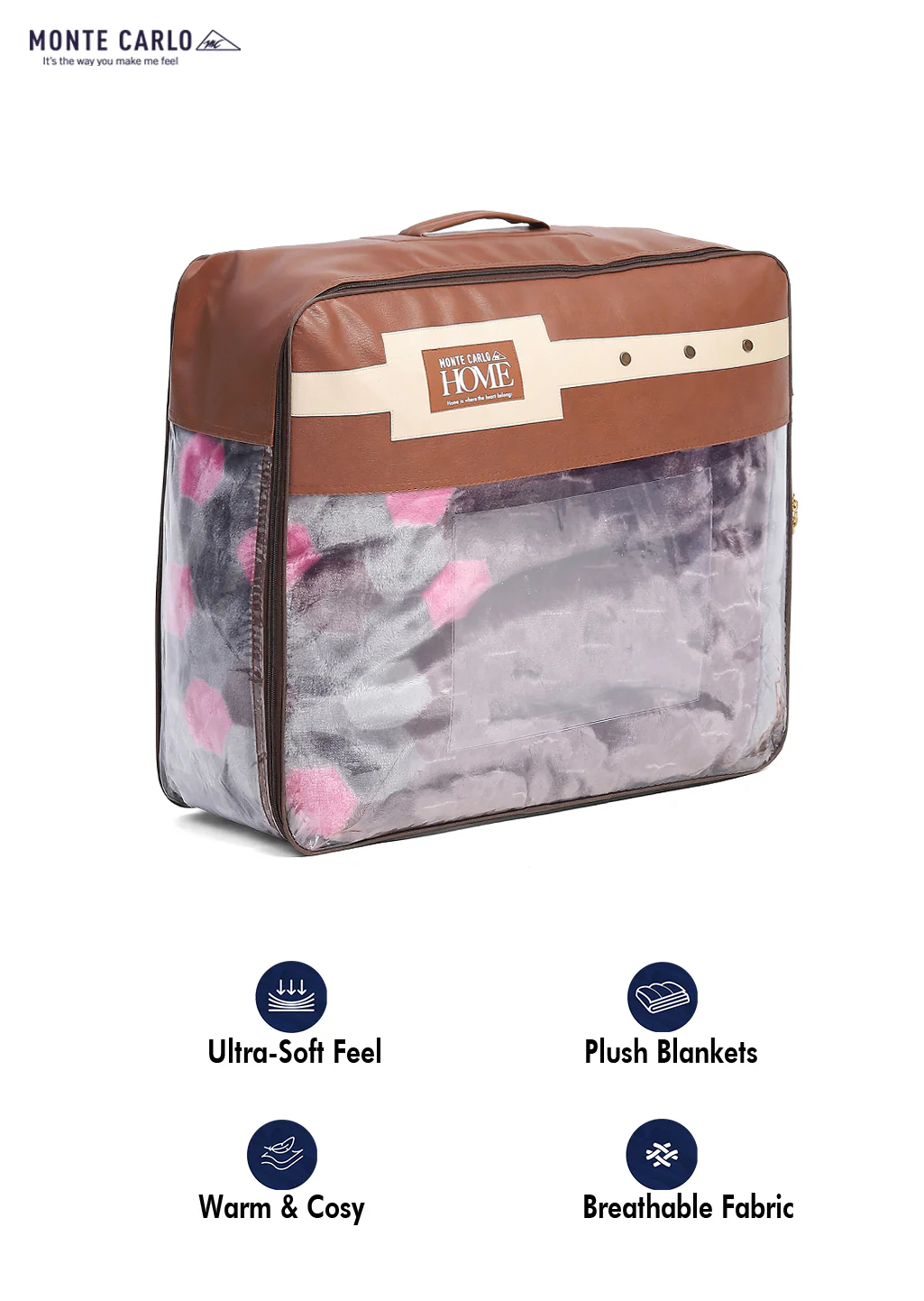Printed Double Bed Blanket for Heavy Winter -2 Ply - Image 12