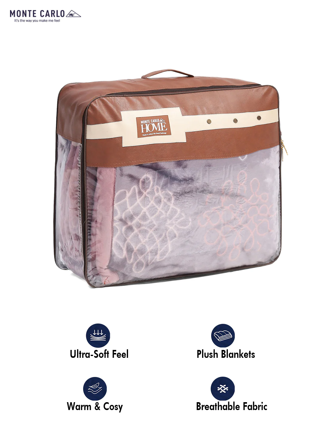 Printed Double Bed Blanket for Heavy Winter -2 Ply - Image 12