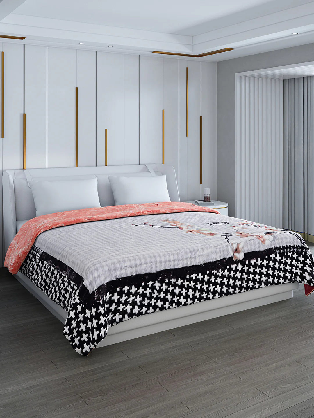 Printed Double Bed Blanket for Heavy Winter -2 Ply - Image 5