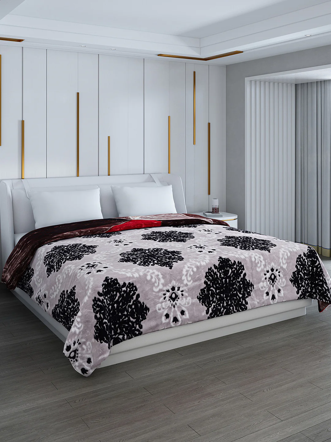 Printed Double Bed Blanket for Heavy Winter -2 Ply - Image 5