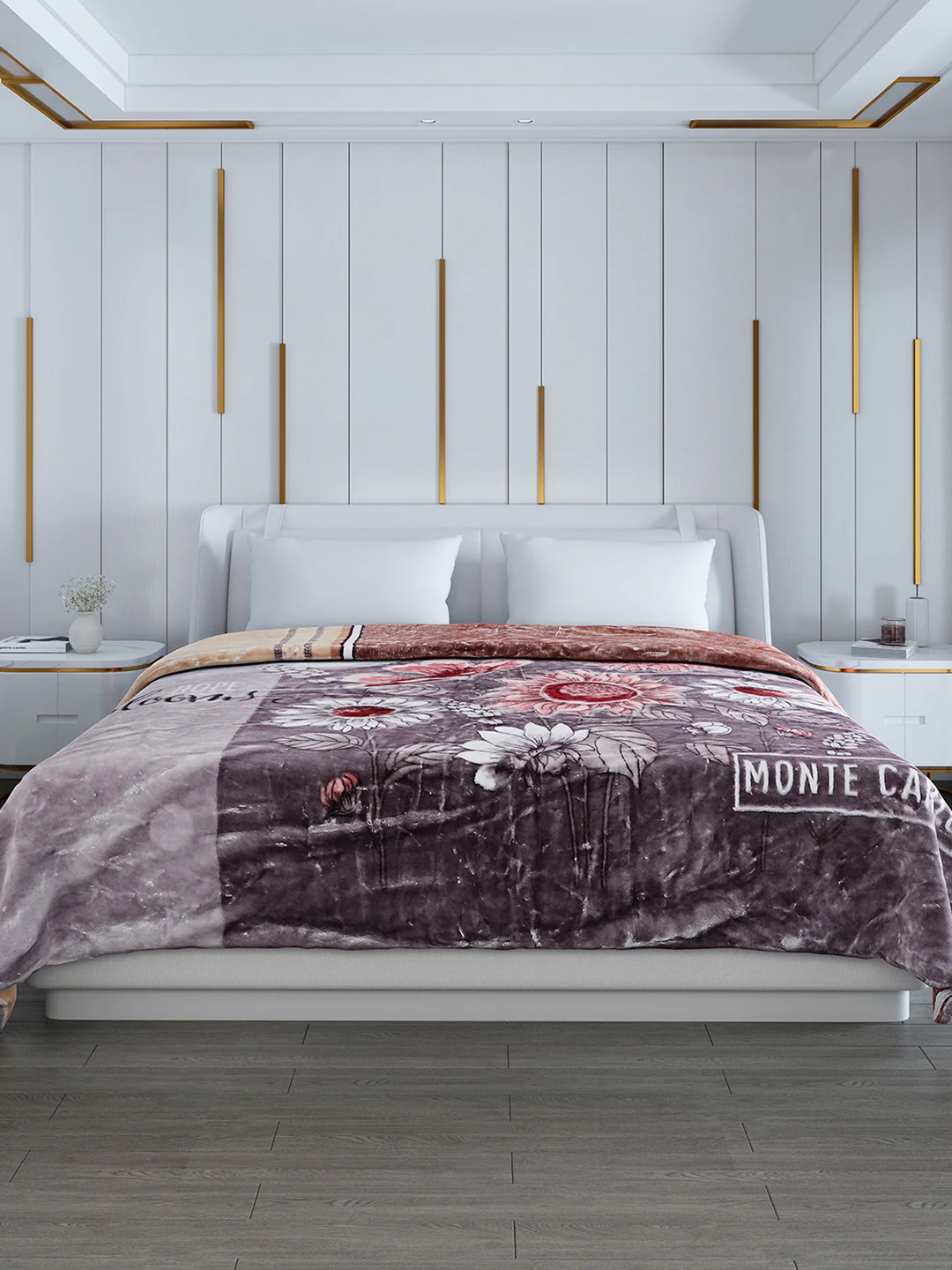 Printed Double Bed Blanket for Heavy Winter -2 Ply - Image 2