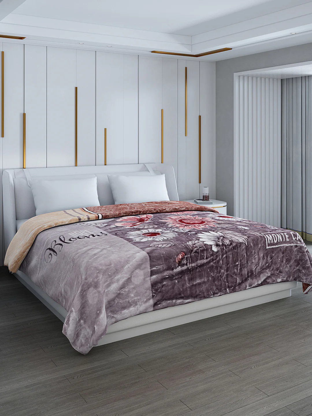Printed Double Bed Blanket for Heavy Winter -2 Ply - Image 4
