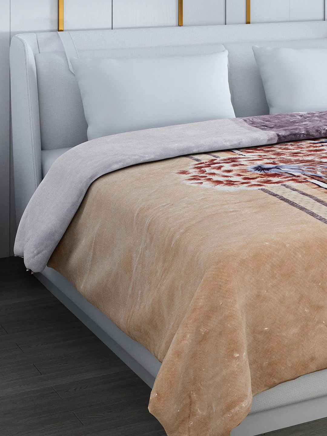 Printed Double Bed Blanket for Heavy Winter -2 Ply - Image 6
