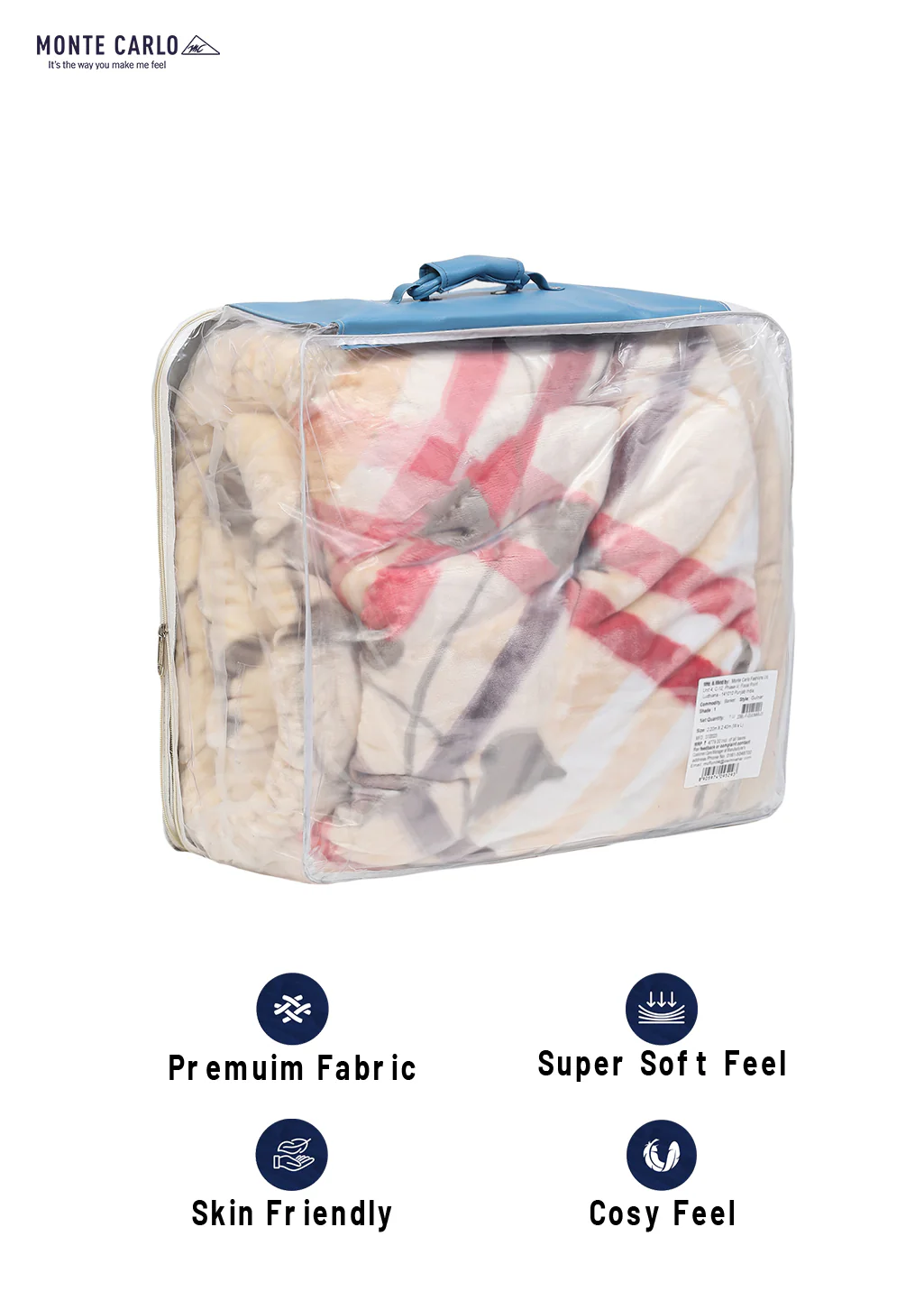 Printed Double Bed Blanket for Heavy Winter -3 Ply - Image 8