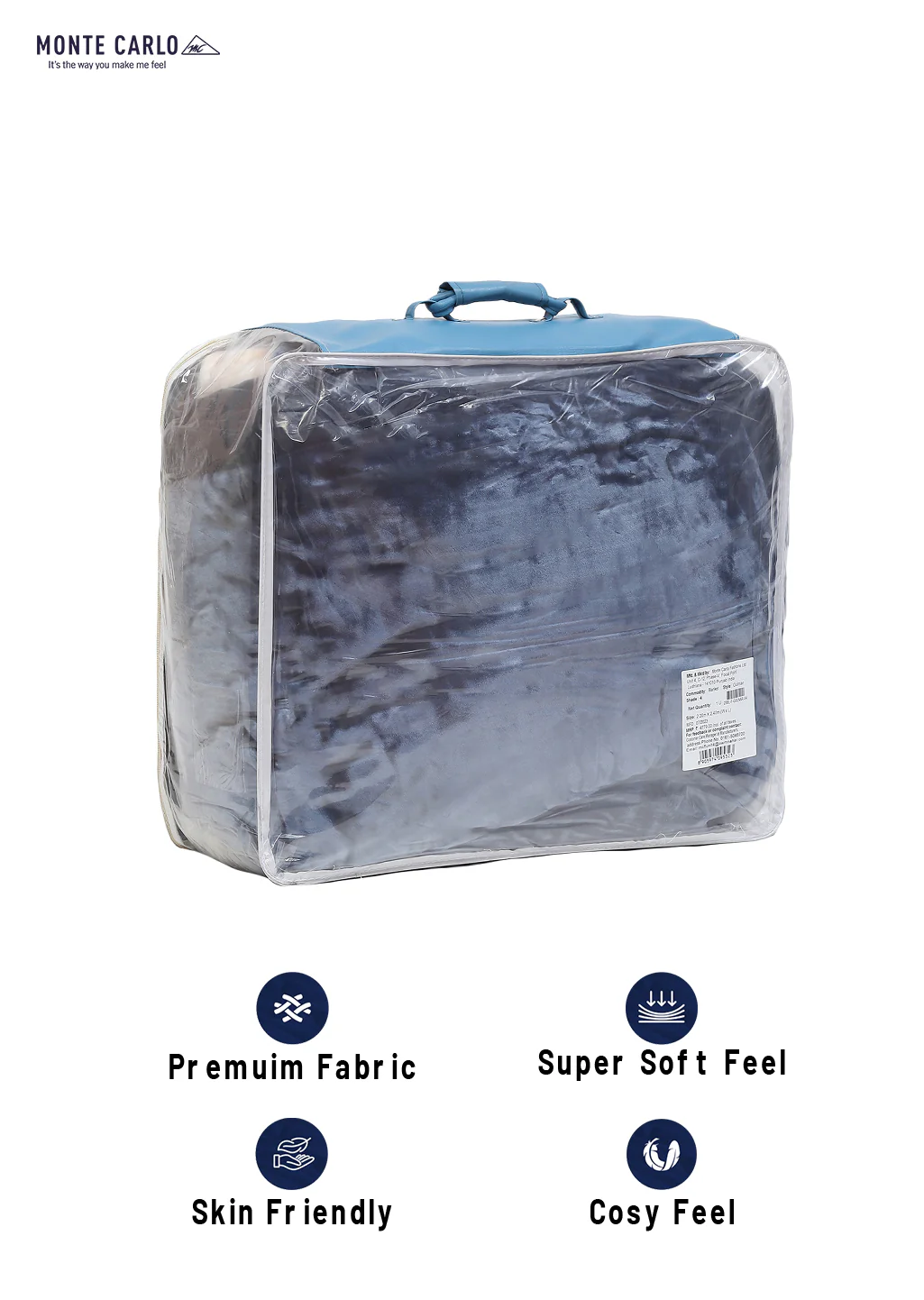 Printed Double Bed Blanket for Heavy Winter -3 Ply - Image 8