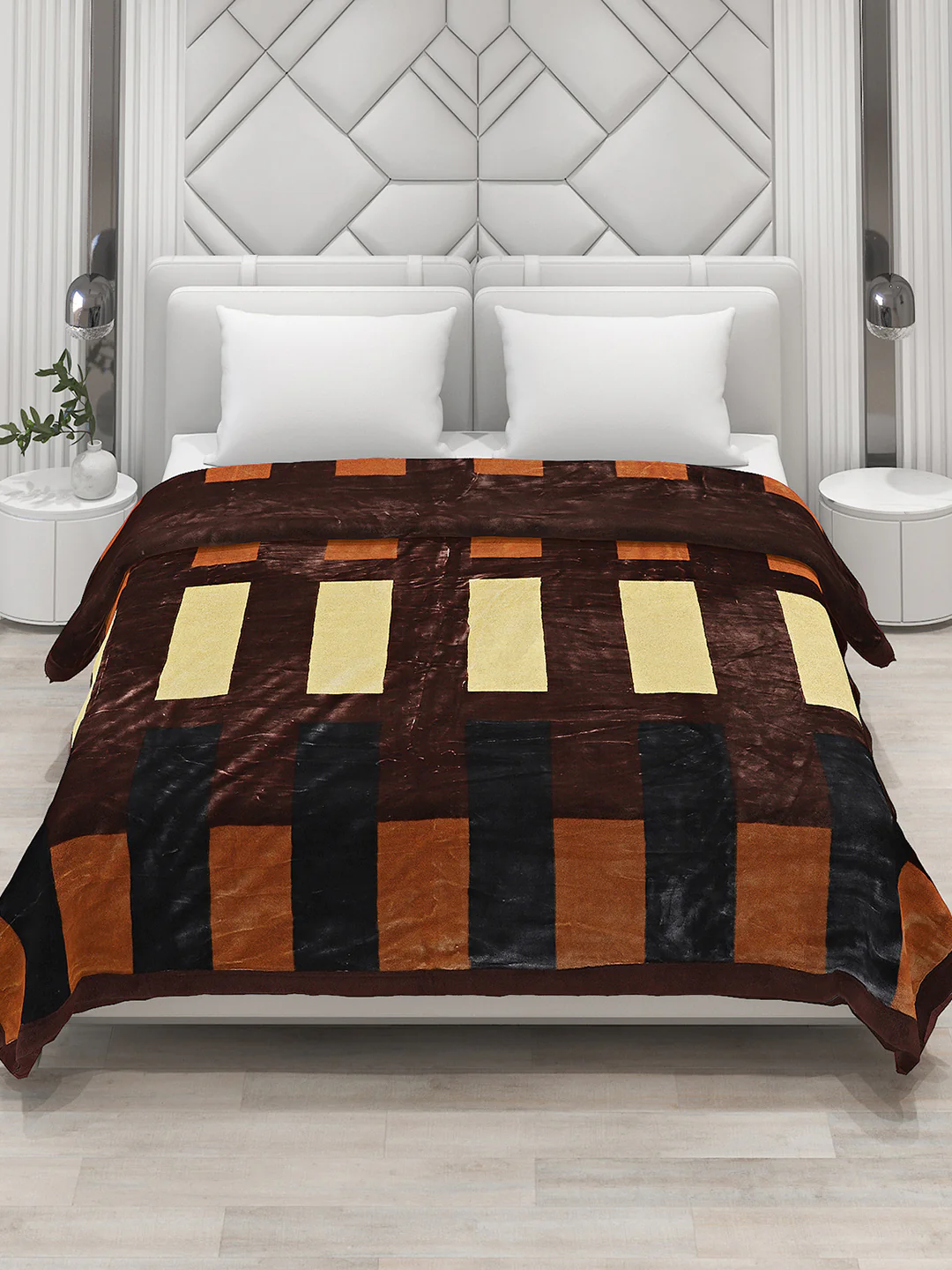 Printed Double Bed Blanket for Heavy Winter -3 Ply - Image 2
