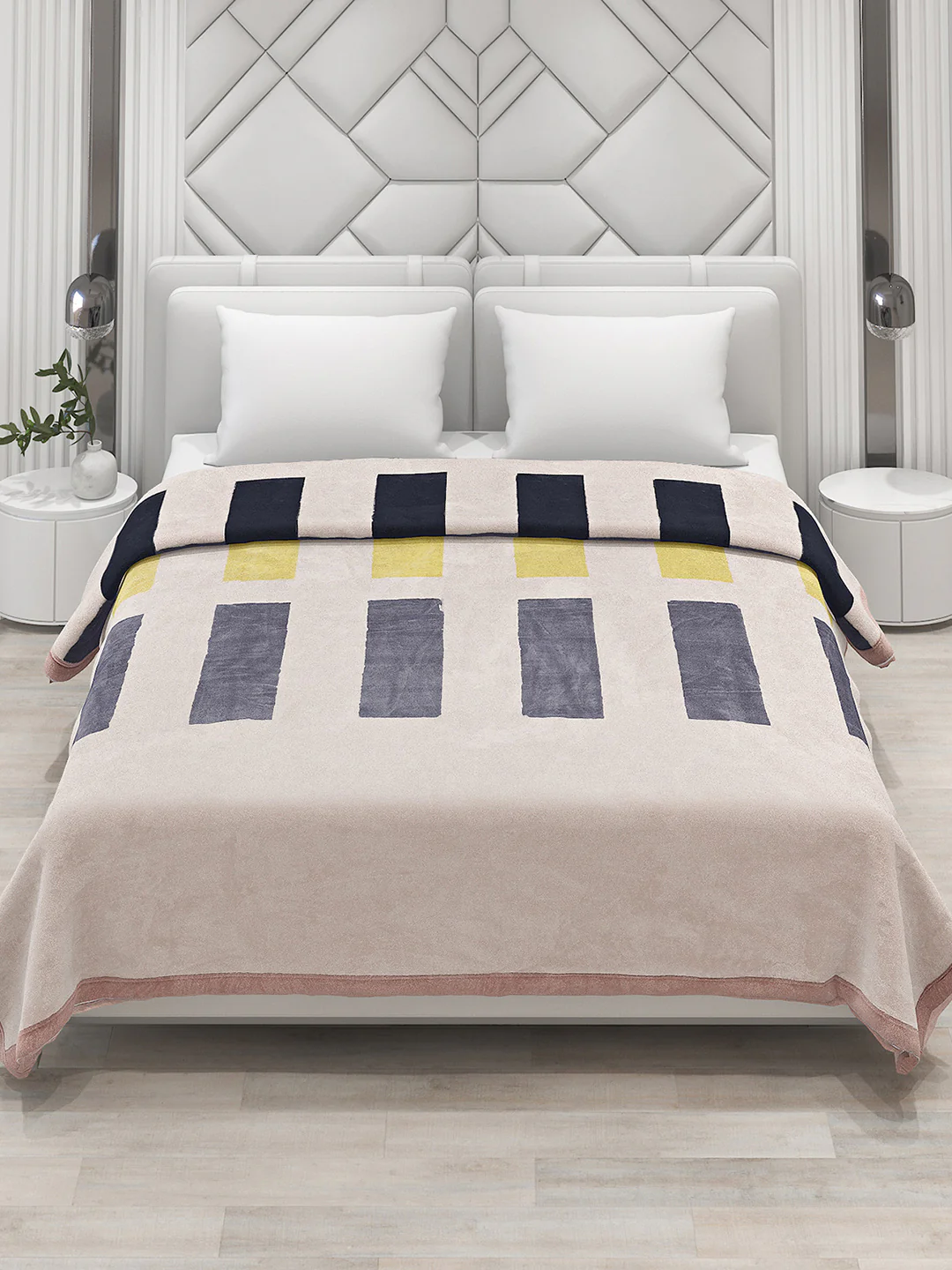 Printed Double Bed Blanket for Heavy Winter -3 Ply - Image 2