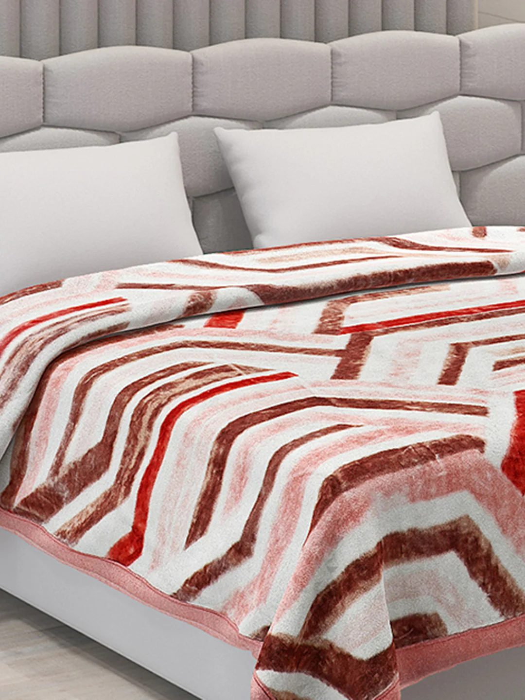 Printed Double Bed Blanket for Heavy Winter -3 Ply - Image 4